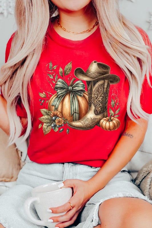 Howdy Pumpkin Western Fall Graphic TeeHowdy Pumpkin Western Fall Graphic Tee.Unisex Crew Neck Short Sleeve Tees.Crafted from premium materials, tailored to your lifestyle, ensuring a comfortable fit for