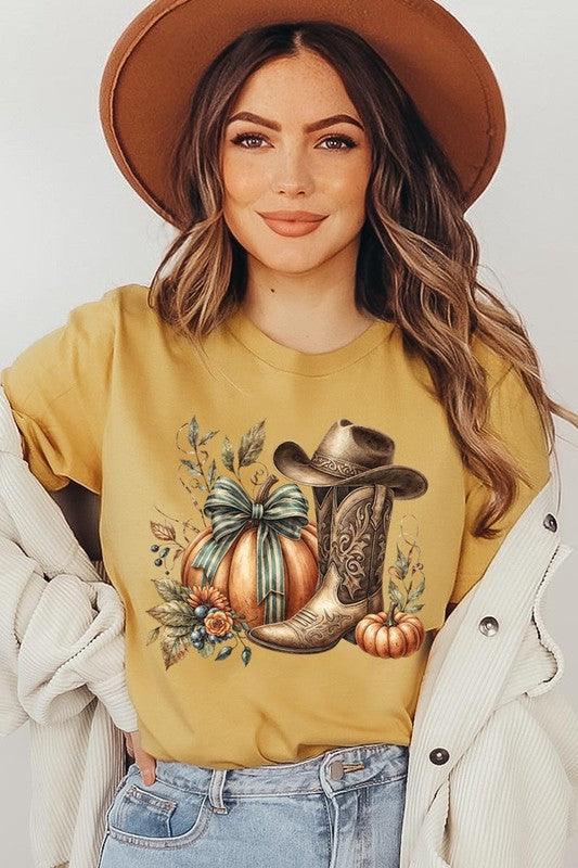 Howdy Pumpkin Western Fall Graphic TeeHowdy Pumpkin Western Fall Graphic Tee.Unisex Crew Neck Short Sleeve Tees.Crafted from premium materials, tailored to your lifestyle, ensuring a comfortable fit for