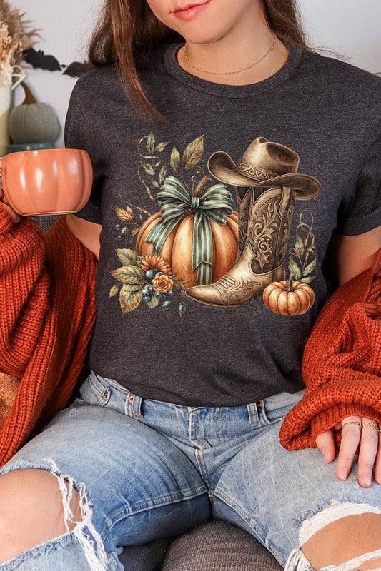 Howdy Pumpkin Western Fall Graphic TeeHowdy Pumpkin Western Fall Graphic Tee.Unisex Crew Neck Short Sleeve Tees.Crafted from premium materials, tailored to your lifestyle, ensuring a comfortable fit for
