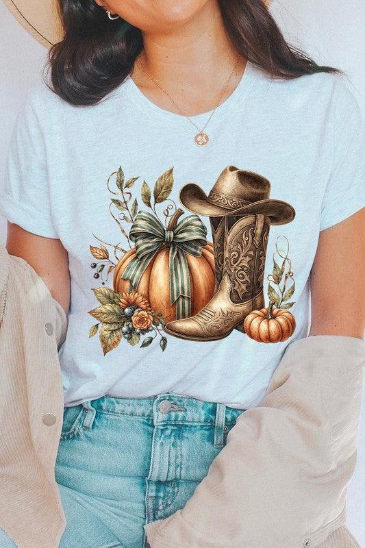 Howdy Pumpkin Western Fall Graphic TeeHowdy Pumpkin Western Fall Graphic Tee.Unisex Crew Neck Short Sleeve Tees.Crafted from premium materials, tailored to your lifestyle, ensuring a comfortable fit for