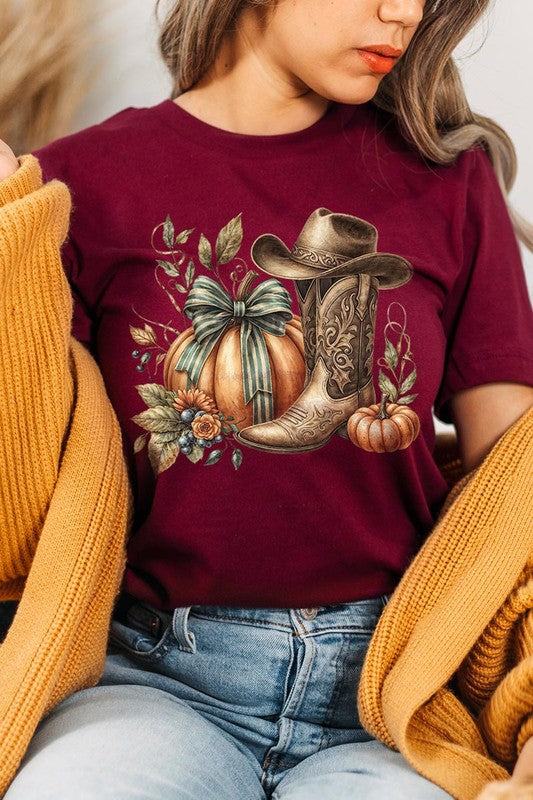 Howdy Pumpkin Western Fall Graphic TeeHowdy Pumpkin Western Fall Graphic Tee.Unisex Crew Neck Short Sleeve Tees.Crafted from premium materials, tailored to your lifestyle, ensuring a comfortable fit for