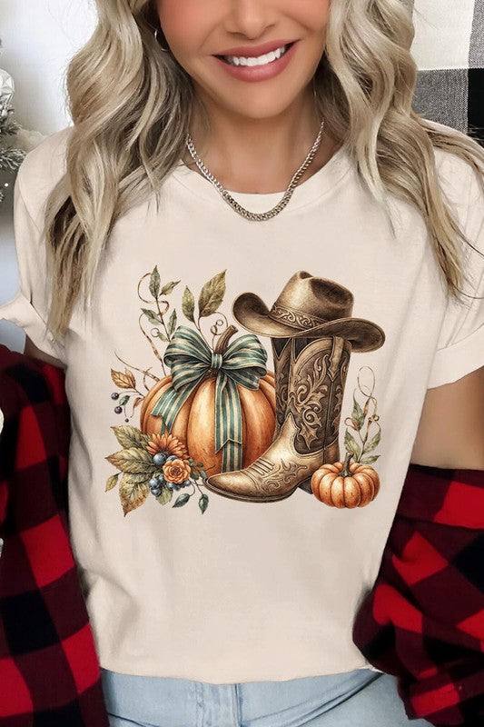 Howdy Pumpkin Western Fall Graphic TeeHowdy Pumpkin Western Fall Graphic Tee.Unisex Crew Neck Short Sleeve Tees.Crafted from premium materials, tailored to your lifestyle, ensuring a comfortable fit for