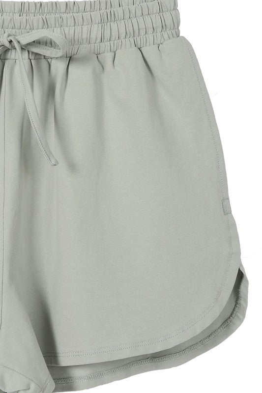 Training wear bottom shorts*Training wear bottom shorts*Pattern type : solid*Stretch : stretch*Sheer : not lined, but not sheer*Care instruction : machine wash cold, only non-chlorine bleach w