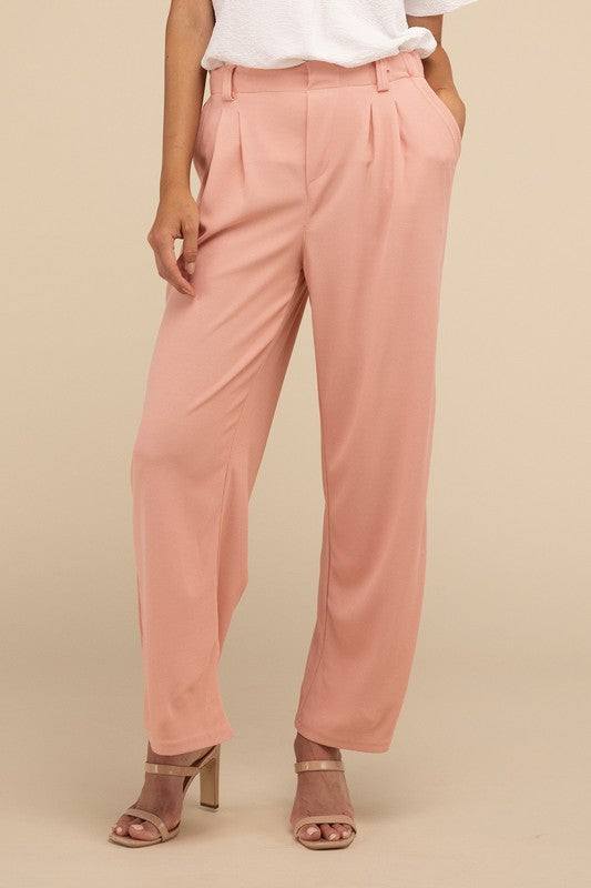 Waffle Trouser PantsElevate your everyday style with these waffle trouser pants. Crafted from textured waffle-knit fabric, they offer a perfect blend of comfort and sophistication. The