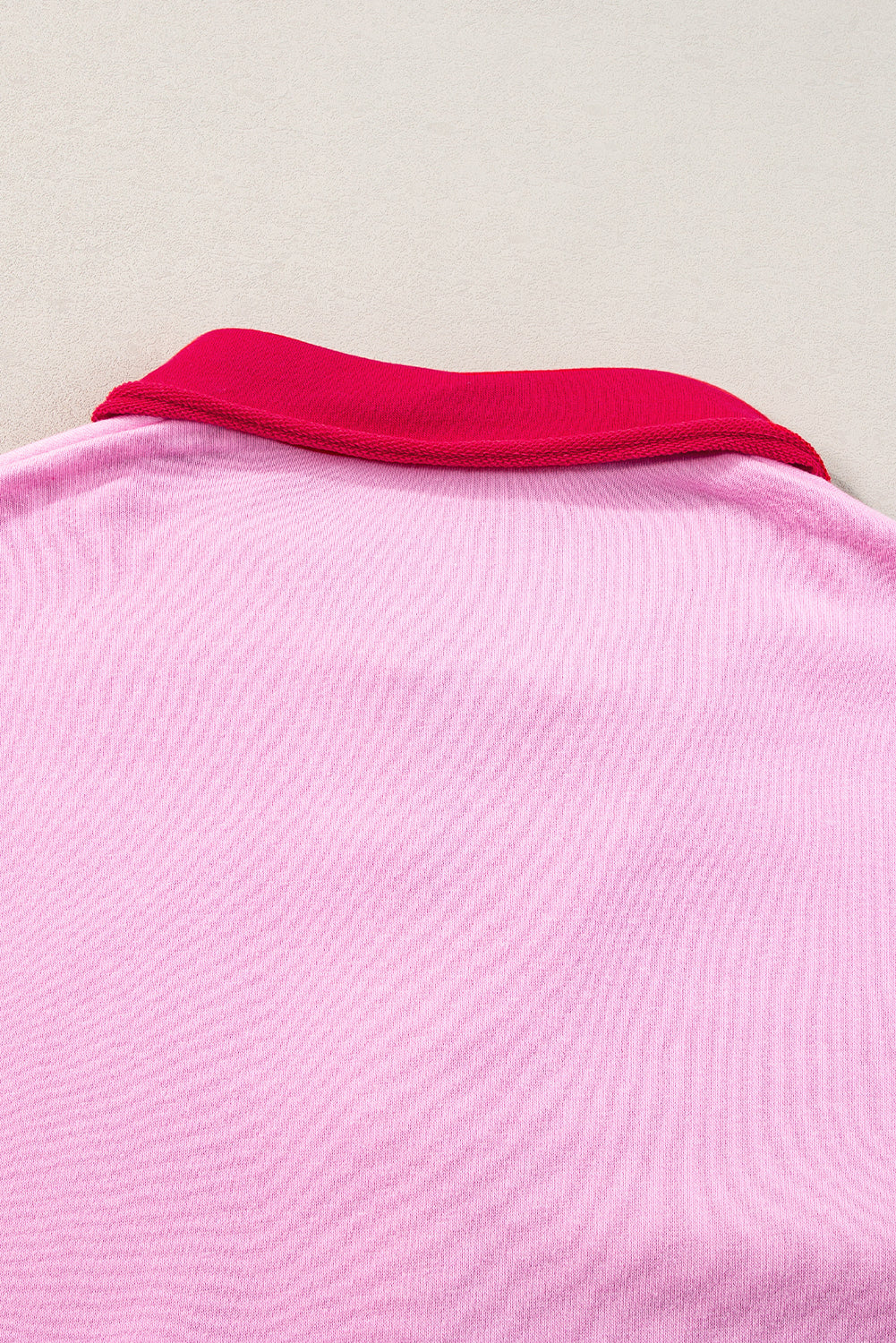 Pink Stripe Colorblock Sleeve Collared Mini DressMaterial:65%Polyester+35%Cotton
• The combination of pink and stripes adds a fun and trendy touch to your outfit.
• Embrace the relaxed vibes with the drop sleeve