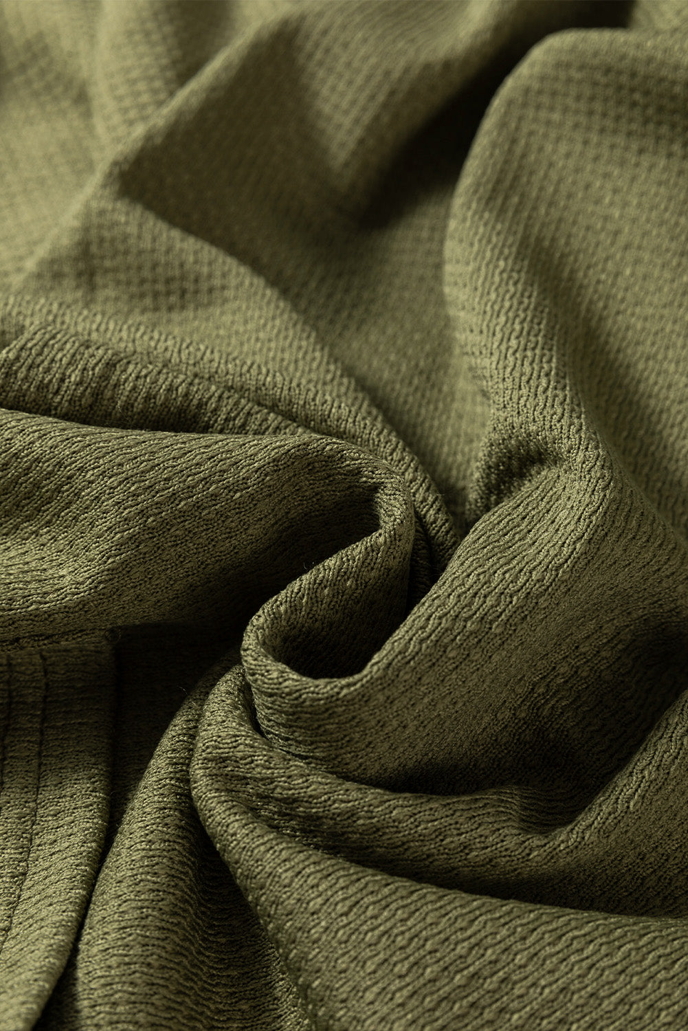 Guacamole Green Side Split Knit Hooded Cardigan