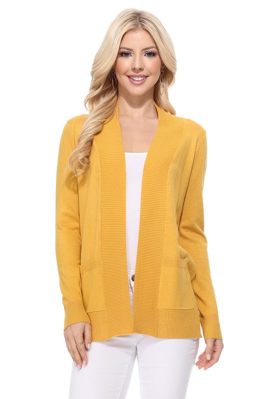 Open Front Shrug Sweater Knit Cardigan- Length: 25.5-27" - Across Shoulder: 13-14.5"- Sleeve Length: 23-23.75"- Women's Open Front Pockets Long Sleeve Sweater Cardigan- Ladies :75% Viscose ,25%Polyester-