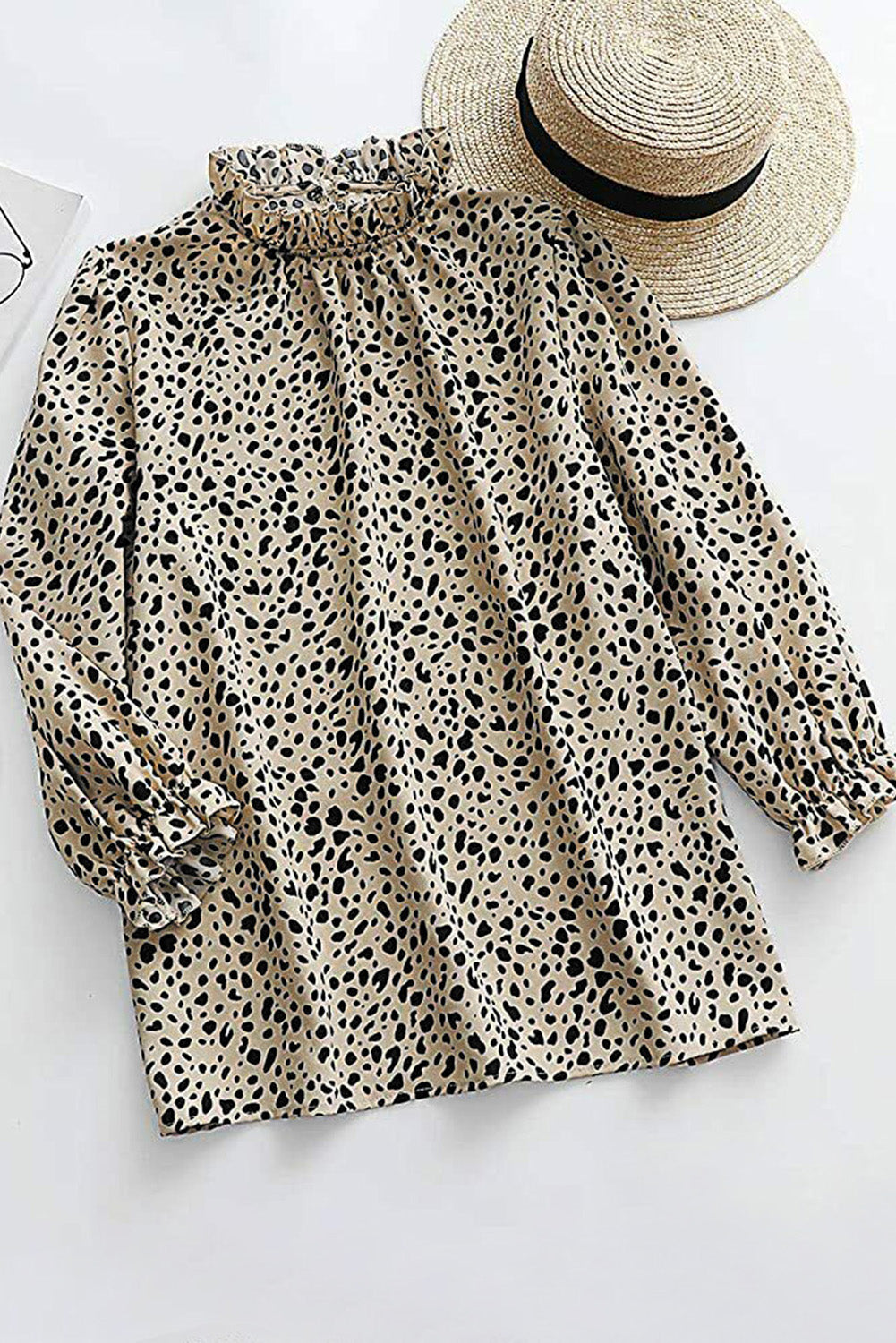 Khaki Leopard 3/4 Ruffle Sleeve Frill Neck BlouseMaterial:100%Polyester



		MOQ: From $39
	
	
		Dropshipping: Place orders at Shewin, and we will ship the merchandise directly to your customers. Our dropship 