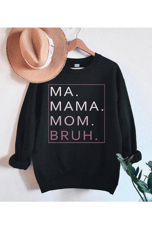 UNISEX FLEECE SWEATSHIRTMA,MAMA,MOM,BRUH,MOTHER'S DAY UNISEX FLEECE SWEATSHIRT,GRAPHIC TEE,GRAPHIC TSHIRTS,TSHIRTS,TEES50%POLY,37.5%COTTON,12.5%RAYONNICARAGUA
Style: Casual 
Print / Pattern