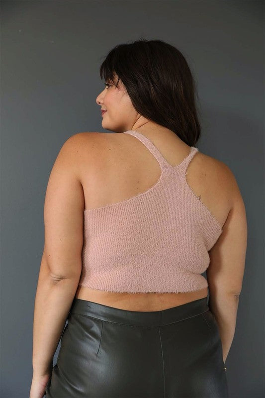 Plus Size Racerback Cozy Lounge BramiCup FitXL: 34DD 36D 38C 40B 36DD 38D 40C 42B
Style: Casual
Print / Pattern: Mohair
Fit: Regular
Neck Line: Scoop
Sleeve: Sleeveless
Length: Cropped
Closure: Pullover