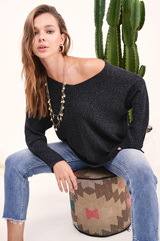 Winnie SweaterUnbelievably soft, lightweight easy to wear sweater featured in relaxed fit, stretchy fabric, high low hemline, side slit detail. Wear this relaxed fit sweater as ma