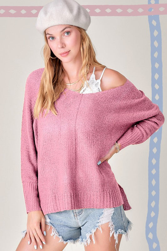 Winnie SweaterUnbelievably soft, lightweight easy to wear sweater featured in relaxed fit, stretchy fabric, high low hemline, side slit detail. Wear this relaxed fit sweater as ma