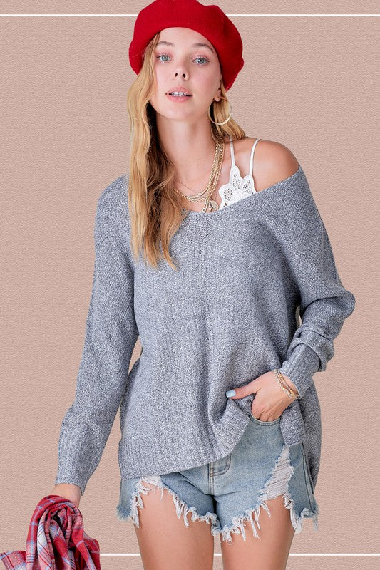 Winnie SweaterUnbelievably soft, lightweight easy to wear sweater featured in relaxed fit, stretchy fabric, high low hemline, side slit detail. Wear this relaxed fit sweater as ma