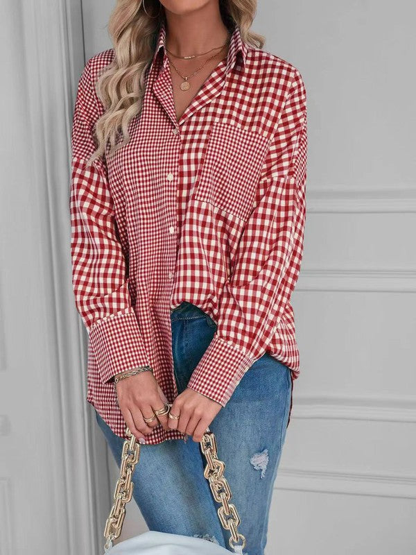 Plaid button up topPlaid button up topMade In: China