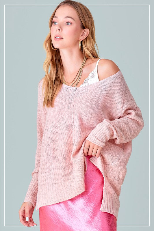 Winnie SweaterUnbelievably soft, lightweight easy to wear sweater featured in relaxed fit, stretchy fabric, high low hemline, side slit detail. Wear this relaxed fit sweater as ma