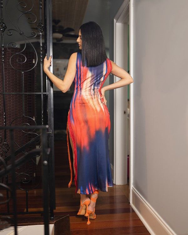 Quanna DressPRE ORDER! ONE OF A KIND ONLY AT ELJAVENUE! Get ready to look like you're walking on air with Quanna Dress. This stunning Quanna Dress midi dress boasts a bright mul