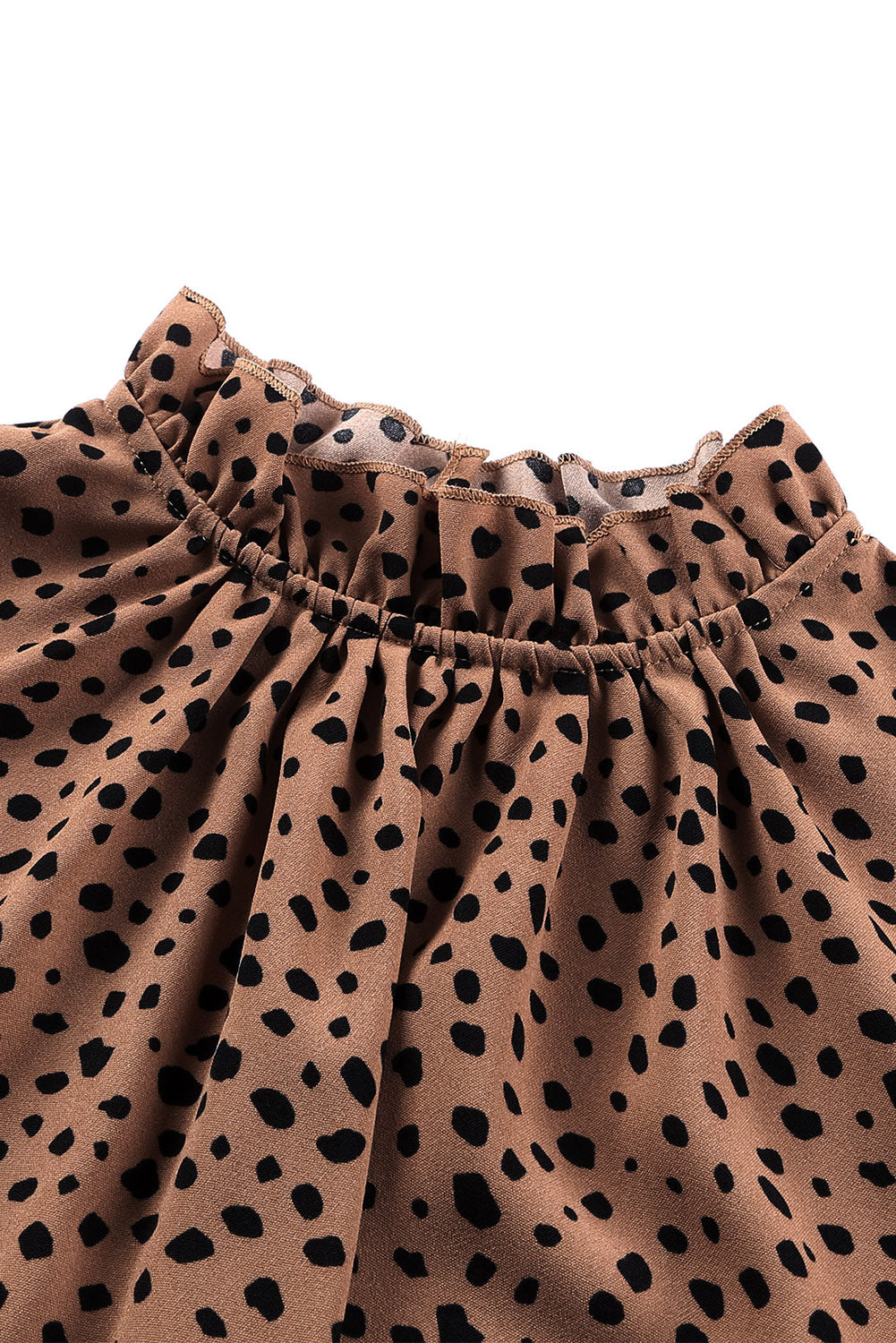 Khaki Leopard 3/4 Ruffle Sleeve Frill Neck BlouseMaterial:100%Polyester



		MOQ: From $39
	
	
		Dropshipping: Place orders at Shewin, and we will ship the merchandise directly to your customers. Our dropship 