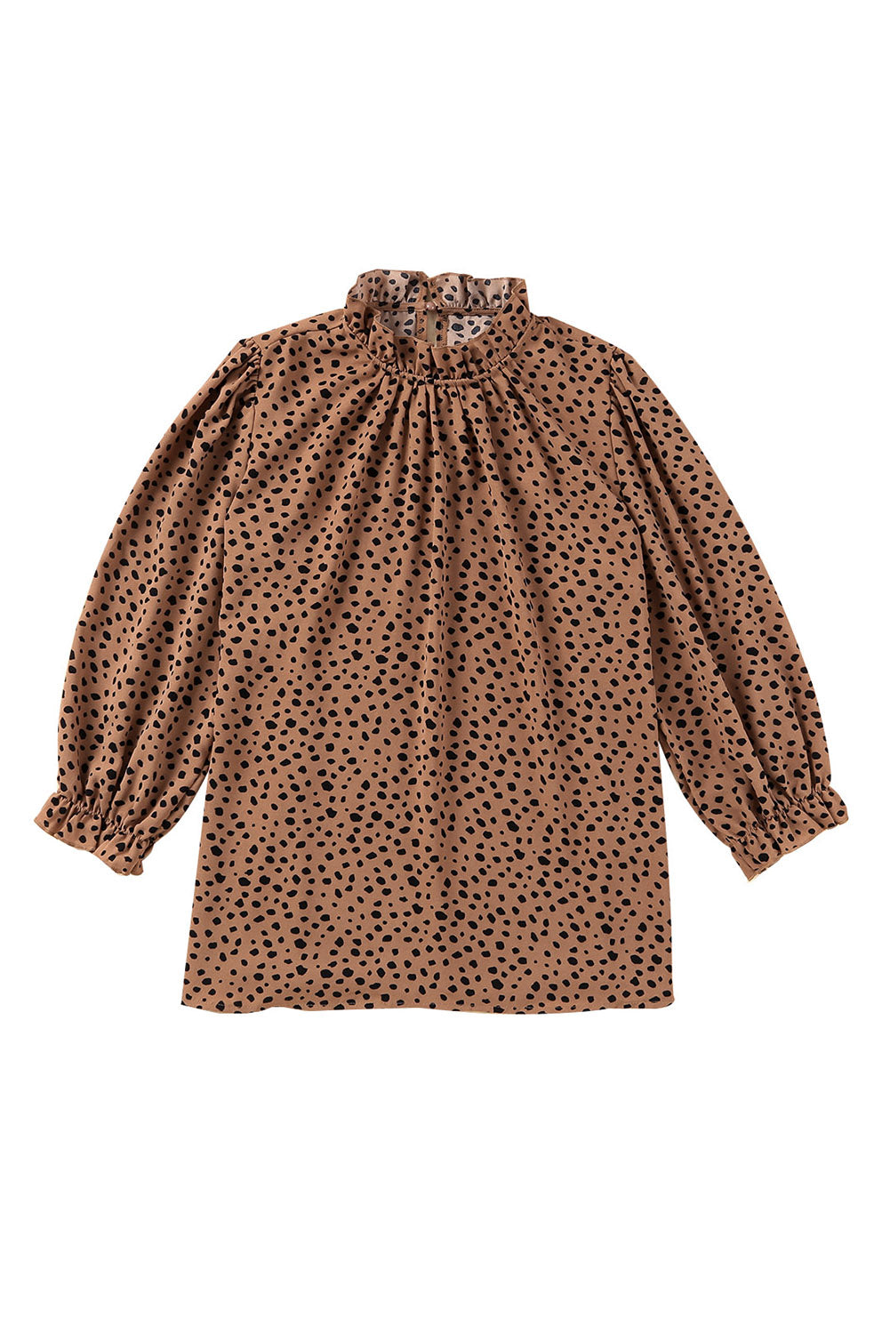 Khaki Leopard 3/4 Ruffle Sleeve Frill Neck BlouseMaterial:100%Polyester



		MOQ: From $39
	
	
		Dropshipping: Place orders at Shewin, and we will ship the merchandise directly to your customers. Our dropship 