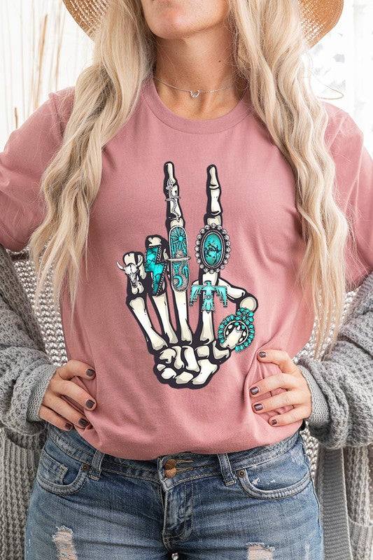 Western Skeleton Concho Rings Graphic T ShirtsSKELETON,WESTERN COWGIRL,TEAL CONCHO RINGS,PEACE SIGN UNISEX SHORT SLEEVE,GRAPHIC TEE,GRAPHIC TSHIRTS,TSHIRTS,TEES100%COTTON,HEATHER(52%COTTON,48%POLY),ATH.HEATHER,B