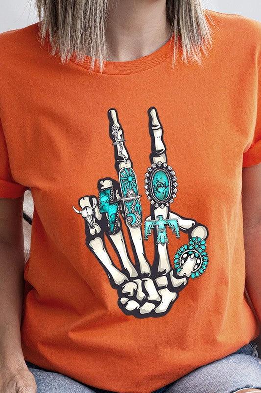 Western Skeleton Concho Rings Graphic T ShirtsSKELETON,WESTERN COWGIRL,TEAL CONCHO RINGS,PEACE SIGN UNISEX SHORT SLEEVE,GRAPHIC TEE,GRAPHIC TSHIRTS,TSHIRTS,TEES100%COTTON,HEATHER(52%COTTON,48%POLY),ATH.HEATHER,B