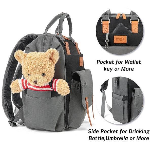 Crazy Pockets Backpack Diaper BagCrazy Pockets Backpack Diaper Bag Your forever bag for baby, an essential for your parenting adventrue. With even more pockets, 19 total! This is our most organized 