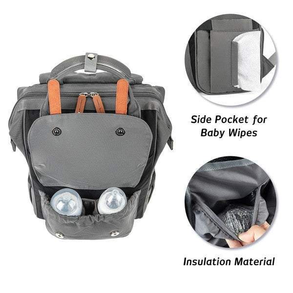 Crazy Pockets Backpack Diaper BagCrazy Pockets Backpack Diaper Bag Your forever bag for baby, an essential for your parenting adventrue. With even more pockets, 19 total! This is our most organized 