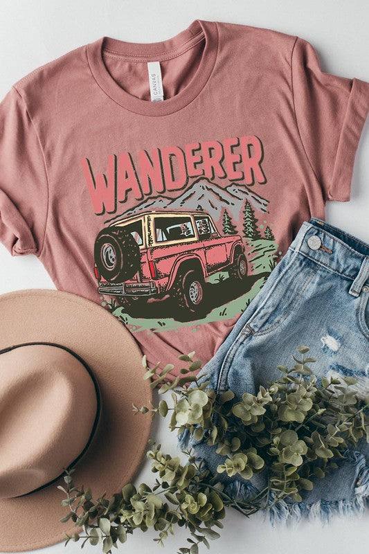 Wanderer Adventure Graphic T ShirtsWanderer Adventure Graphic T Shirts.Unisex Crew Neck Short Sleeve Tees.Crafted from premium materials, tailored to your lifestyle, ensuring a comfortable fit for any