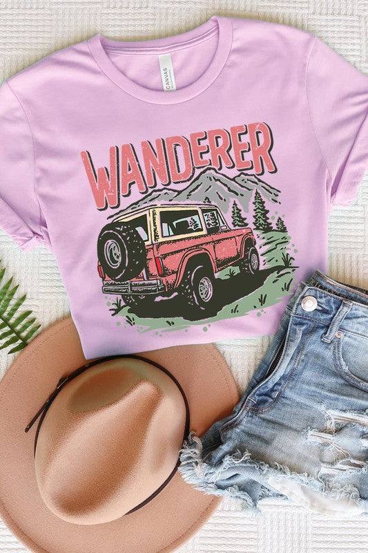 Wanderer Adventure Graphic T ShirtsWanderer Adventure Graphic T Shirts.Unisex Crew Neck Short Sleeve Tees.Crafted from premium materials, tailored to your lifestyle, ensuring a comfortable fit for any