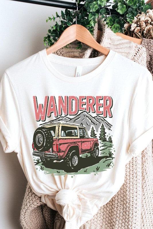 Wanderer Adventure Graphic T ShirtsWanderer Adventure Graphic T Shirts.Unisex Crew Neck Short Sleeve Tees.Crafted from premium materials, tailored to your lifestyle, ensuring a comfortable fit for any