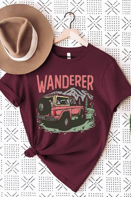 Wanderer Adventure Graphic T ShirtsWanderer Adventure Graphic T Shirts.Unisex Crew Neck Short Sleeve Tees.Crafted from premium materials, tailored to your lifestyle, ensuring a comfortable fit for any