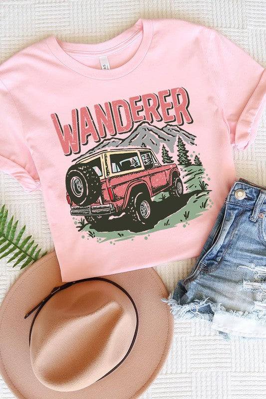 Wanderer Adventure Graphic T ShirtsWanderer Adventure Graphic T Shirts.Unisex Crew Neck Short Sleeve Tees.Crafted from premium materials, tailored to your lifestyle, ensuring a comfortable fit for any