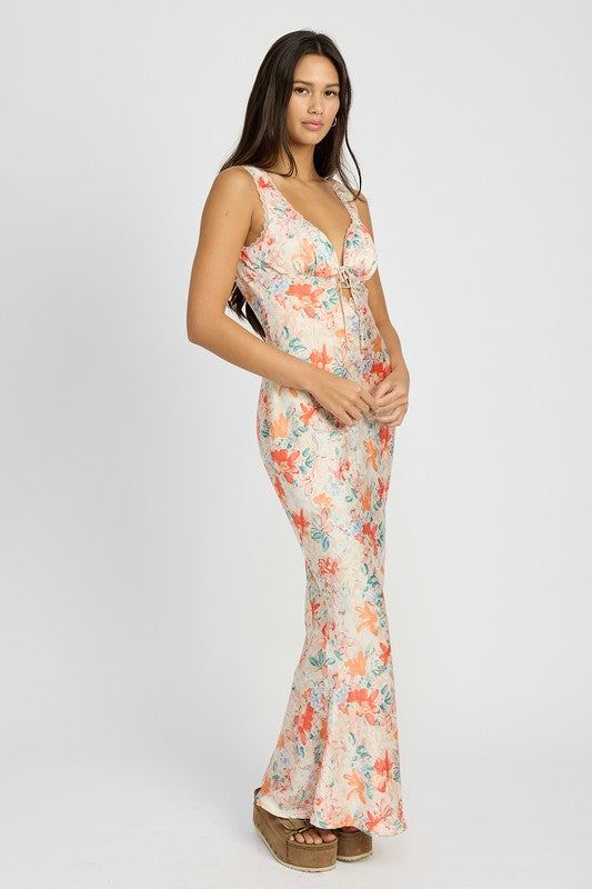 FLORAL MERMAID MAXI DRESSSIZE &amp; FIT :MODEL WEARS SIZE SMALLMODEL'S HEIGHT 5'9Made In: IMPORTEDFabric Contents: 100% POLYESTER