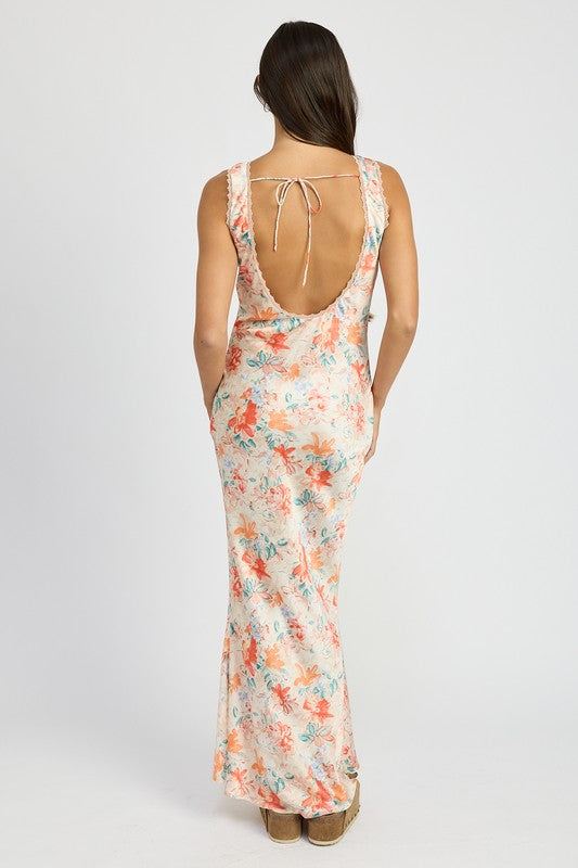 FLORAL MERMAID MAXI DRESSSIZE &amp; FIT :MODEL WEARS SIZE SMALLMODEL'S HEIGHT 5'9Made In: IMPORTEDFabric Contents: 100% POLYESTER