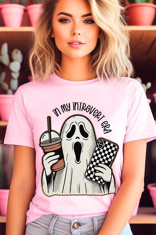 In My Introvert Era Spooky Graphic TeeIn My Introvert Era Spooky Graphic Tee.Unisex Crew Neck Short Sleeve Tees.Crafted from premium materials, tailored to your lifestyle, ensuring a comfortable fit for 