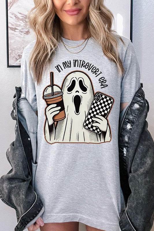 In My Introvert Era Spooky Graphic TeeIn My Introvert Era Spooky Graphic Tee.Unisex Crew Neck Short Sleeve Tees.Crafted from premium materials, tailored to your lifestyle, ensuring a comfortable fit for 