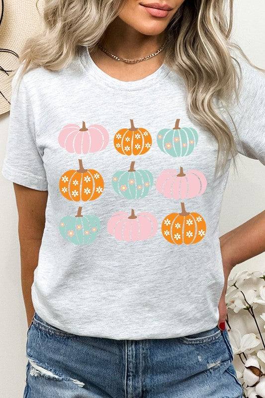 Cute Groovy Pumpkins  Graphic TeeCute Groovy Pumpkins Graphic Tee.Unisex Crew Neck Short Sleeve Tees.Crafted from premium materials, tailored to your lifestyle, ensuring a comfortable fit for any oc