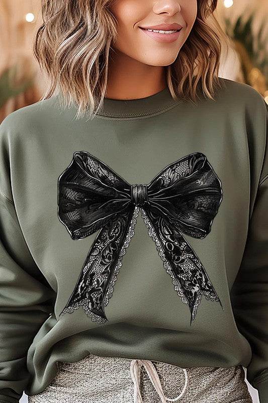 Halloween Coquette bow Graphic Fleece SweatshirtsHalloween Gothic Coquette bow Graphic Fleece Sweatshirts.Unisex Crew Neck Long Sleeve Sweaters Knits.Crafted from premium materials, tailored to your lifestyle, ensu