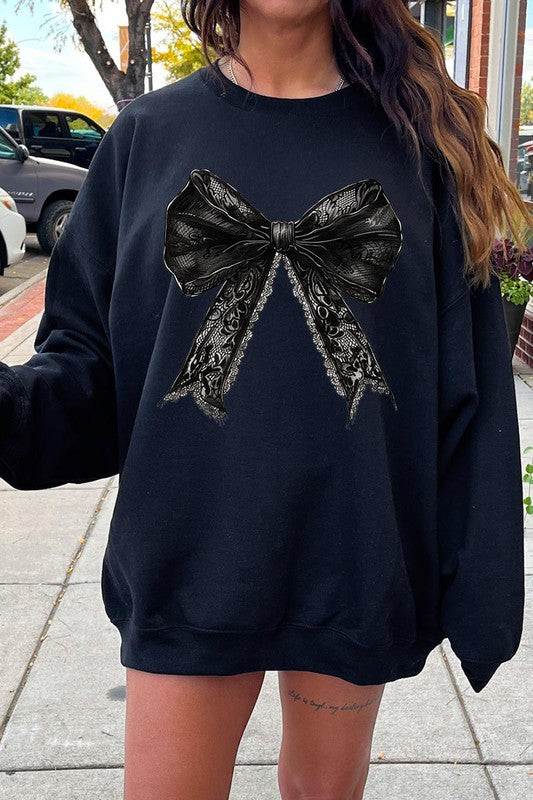 Halloween Coquette bow Graphic Fleece SweatshirtsHalloween Gothic Coquette bow Graphic Fleece Sweatshirts.Unisex Crew Neck Long Sleeve Sweaters Knits.Crafted from premium materials, tailored to your lifestyle, ensu