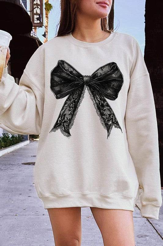 Halloween Coquette bow Graphic Fleece SweatshirtsHalloween Gothic Coquette bow Graphic Fleece Sweatshirts.Unisex Crew Neck Long Sleeve Sweaters Knits.Crafted from premium materials, tailored to your lifestyle, ensu