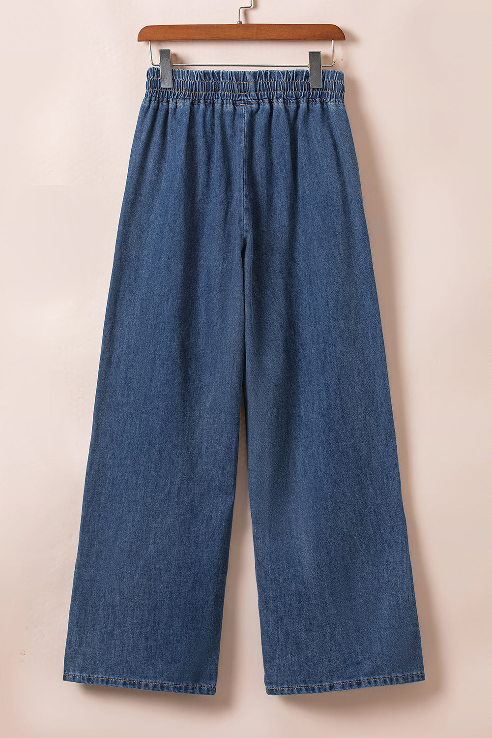 Medium Grey Drawstring Elastic Waist Wide Leg JeansMaterial:82%Cotton+10%Polyester+8%Viscose



		Discover the perfect combination of style and comfort with these wide-leg jeans. 
	
	
		Their relaxed and flowy s