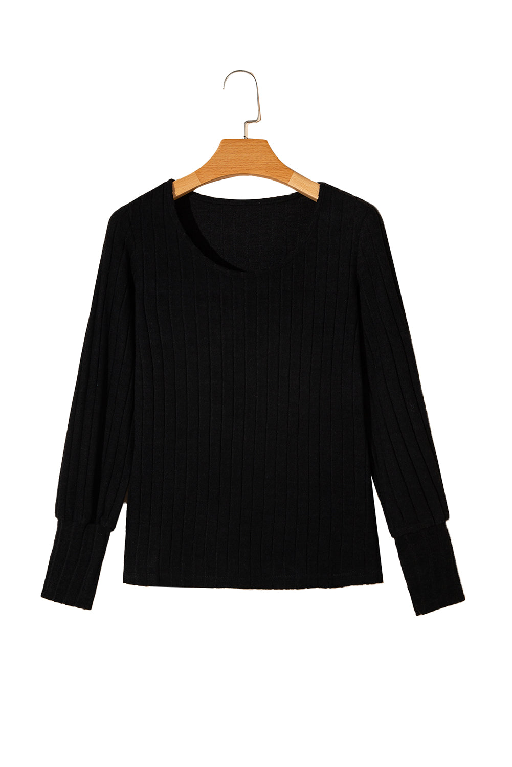 Camel Ribbed Bishop Sleeve Round Neck TopMaterial:95%POLYESTER+5%ELASTANE



		Elevate your daily style with this soft knitted top, perfect for everyday wear. 
	
	
		Crafted from high-quality fabric wi