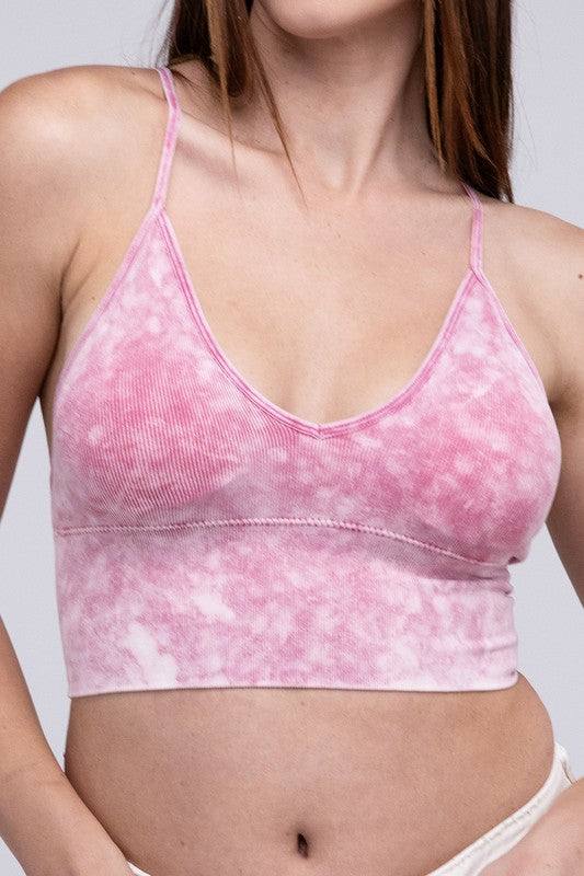 Washed Ribbed Bra Padded Tank TopIntroducing our Washed Ribbed Bra Padded Tank Top, designed to combine comfort and style seamlessly. Crafted from washed ribbed fabric, this tank top offers a soft a