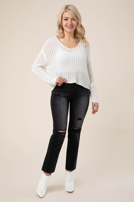 Black distressed straight jeans- Black distressed skinny jeans- Pattern type : solid- Stretch : no stretch- Sheer : not lined, but not sheer - Care instruction : machine wash cold, only non-chlori