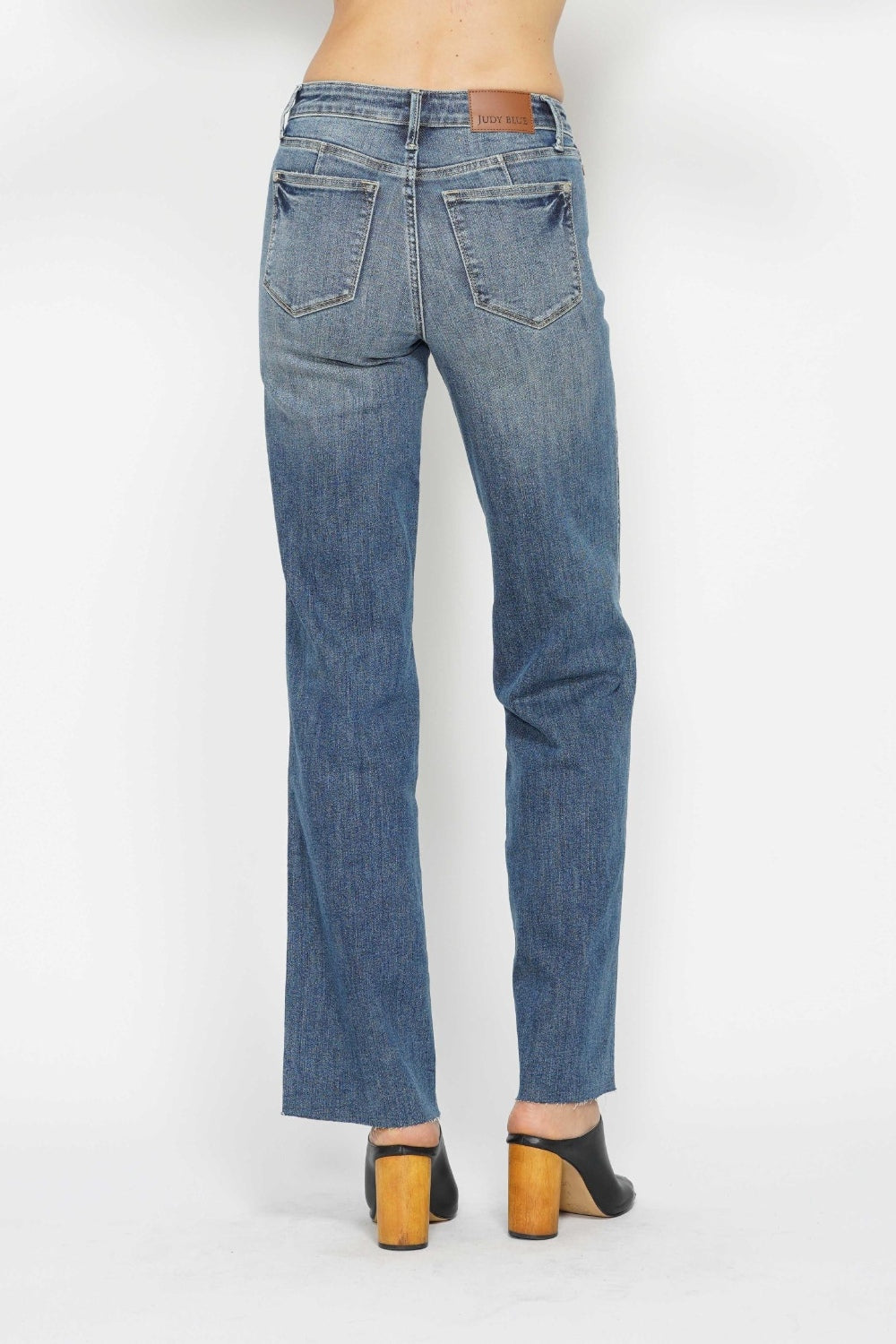 Judy Blue Full Size Tummy Control Straight JeansThe Tummy Control Straight Jeans are a must-have for anyone looking to slim and shape their midsection. Featuring innovative tummy control technology, these jeans pr