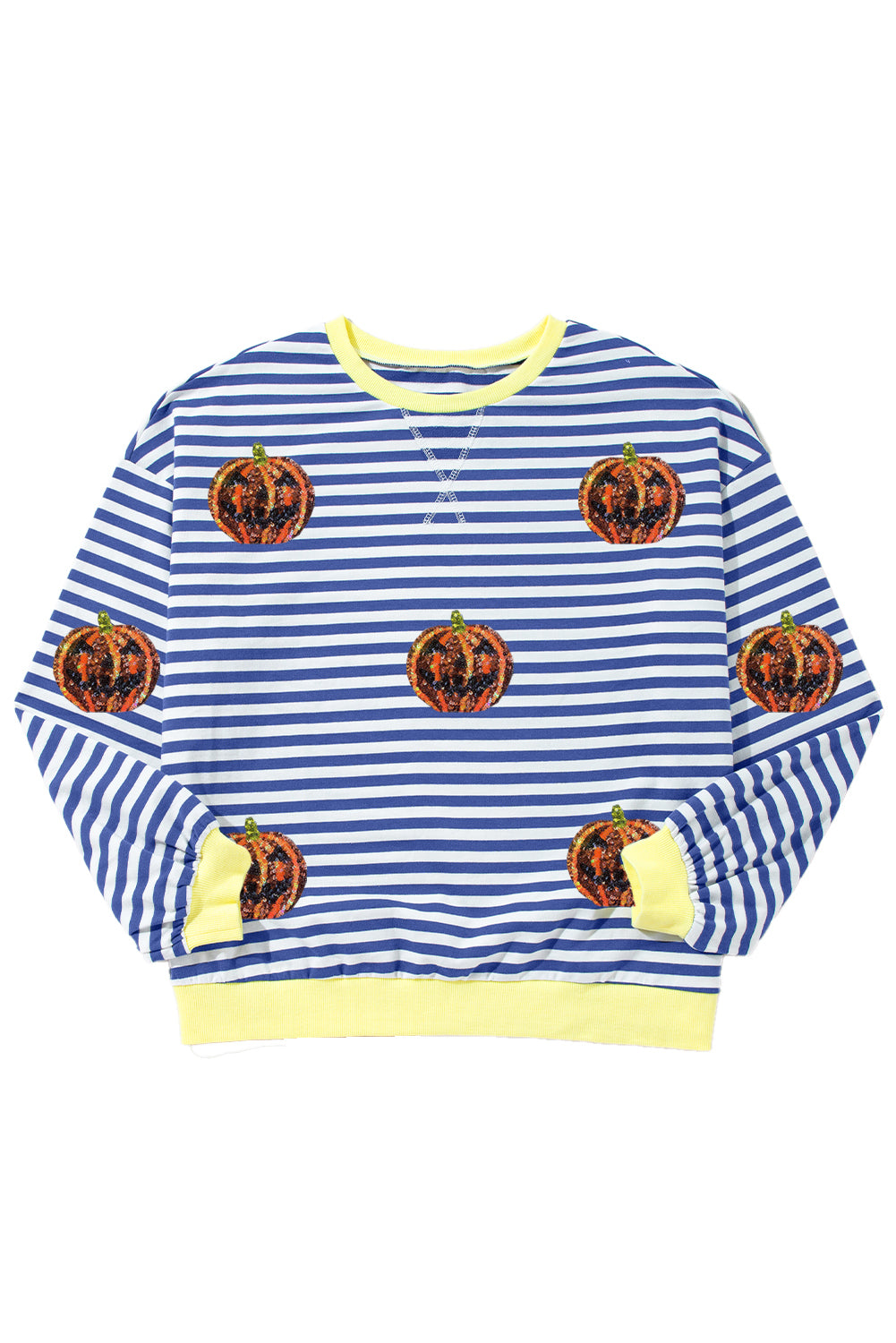 Green Stripe Funny Halloween Pumpkin Pattern Oversize SweatshirtMaterial:95%Cotton+5%Elastane

• Stand out this Halloween with the Green Stripe Funny Pumpkin  Oversize Sweatshirt, perfect for adding a touch of humor to your spoo