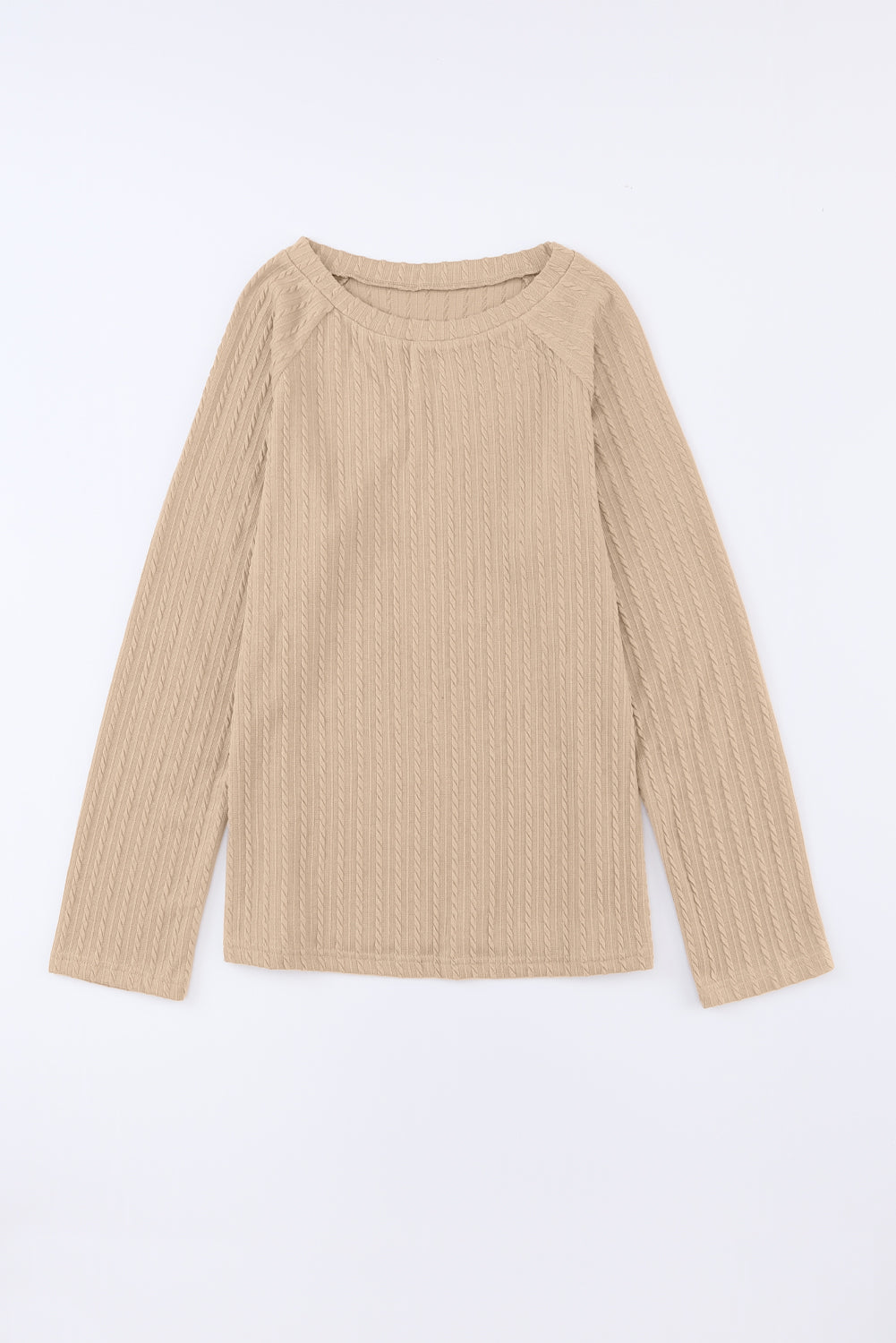 Pink Ribbed Round Neck Knit Long Sleeve TopMaterial:95%POLYESTER+5%ELASTANE



		The round neck design of the top offers a classic and timeless look, making it suitable for both casual and dressier occasion