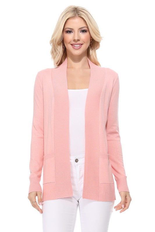 Open Front Shrug Sweater Knit Cardigan- Length: 25.5-27" - Across Shoulder: 13-14.5"- Sleeve Length: 23-23.75"- Women's Open Front Pockets Long Sleeve Sweater Cardigan- Ladies :75% Viscose ,25%Polyester-