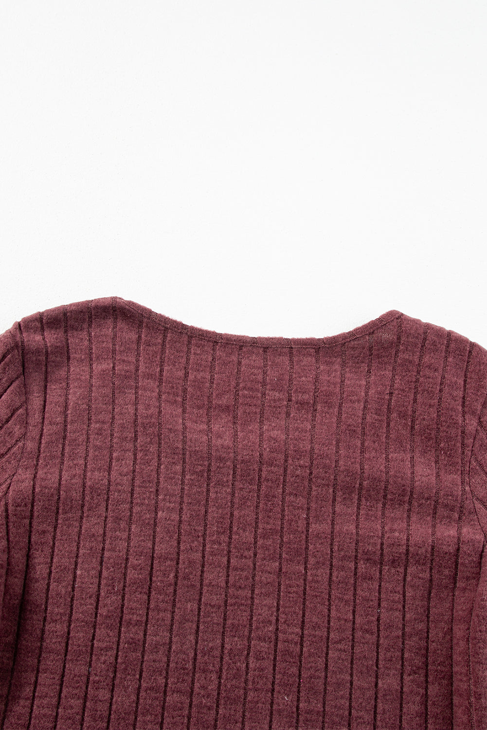 Camel Ribbed Bishop Sleeve Round Neck TopMaterial:95%POLYESTER+5%ELASTANE



		Elevate your daily style with this soft knitted top, perfect for everyday wear. 
	
	
		Crafted from high-quality fabric wi