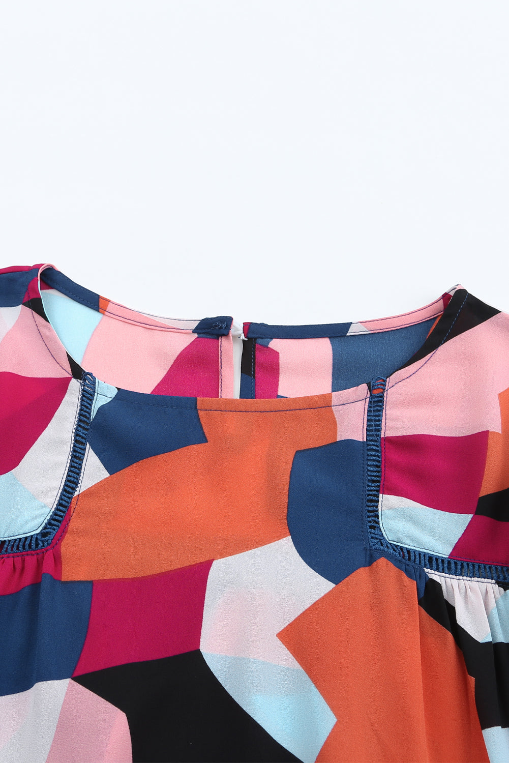 Multicolor Casual Abstract Print Puff Sleeve BlouseMaterial:100%Polyester



		•An artful abstract pattern bursts with bold color on this light and airy blouse.
	
	
		•Highlights: Relaxed fit, long sleeves with 