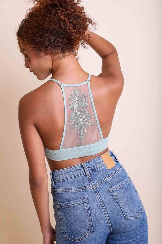 Tattoo Mesh Racerback BraletteTattoo Mesh Racerback BraletteNo Adjustable StrapHeat Stamped Care LabelImmediate ShippingCup Fit XS/S: 32A 32B 32C 34A 34BM/L: 32D 34C 36B 36C 38BModel Measurements